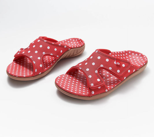 Ladies Polka Dot Velcro Casual Shoes