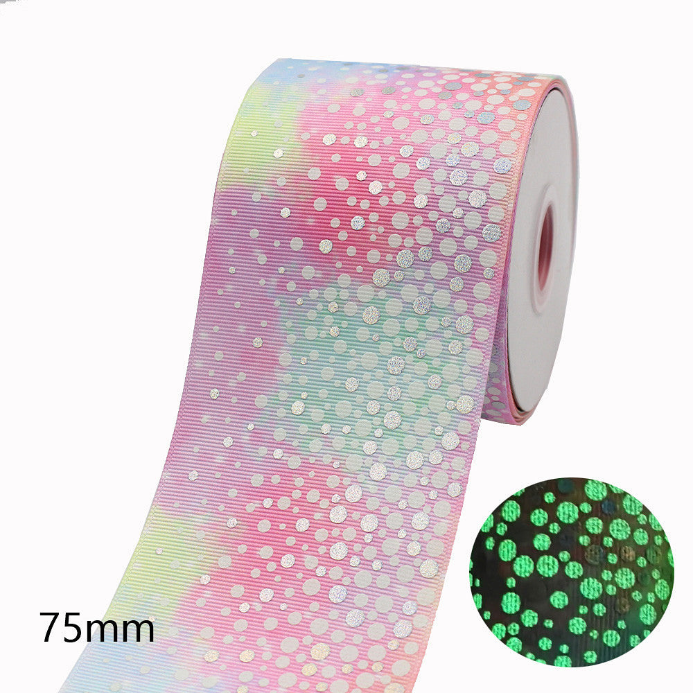 3in Luminous Colorful Ribbon, glow-in-the-dark