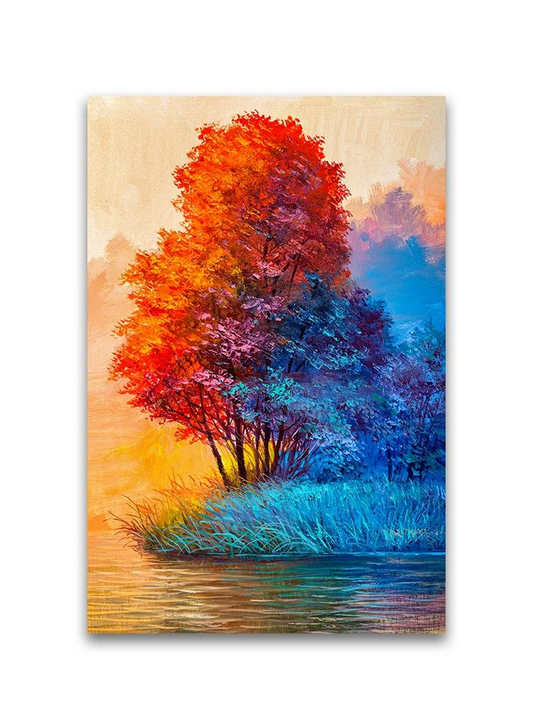 Contrast Autumn Landscape Oil Poster -Image by Shutterstock