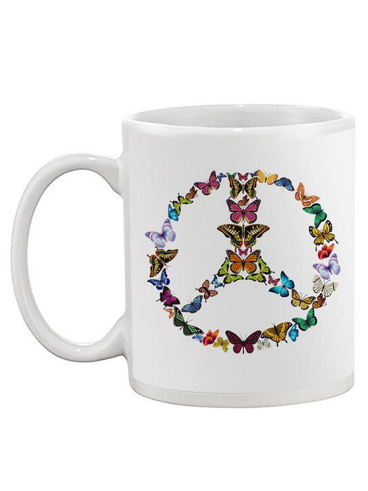 Butterfly Peace Mug -SmartPrintsInk Designs