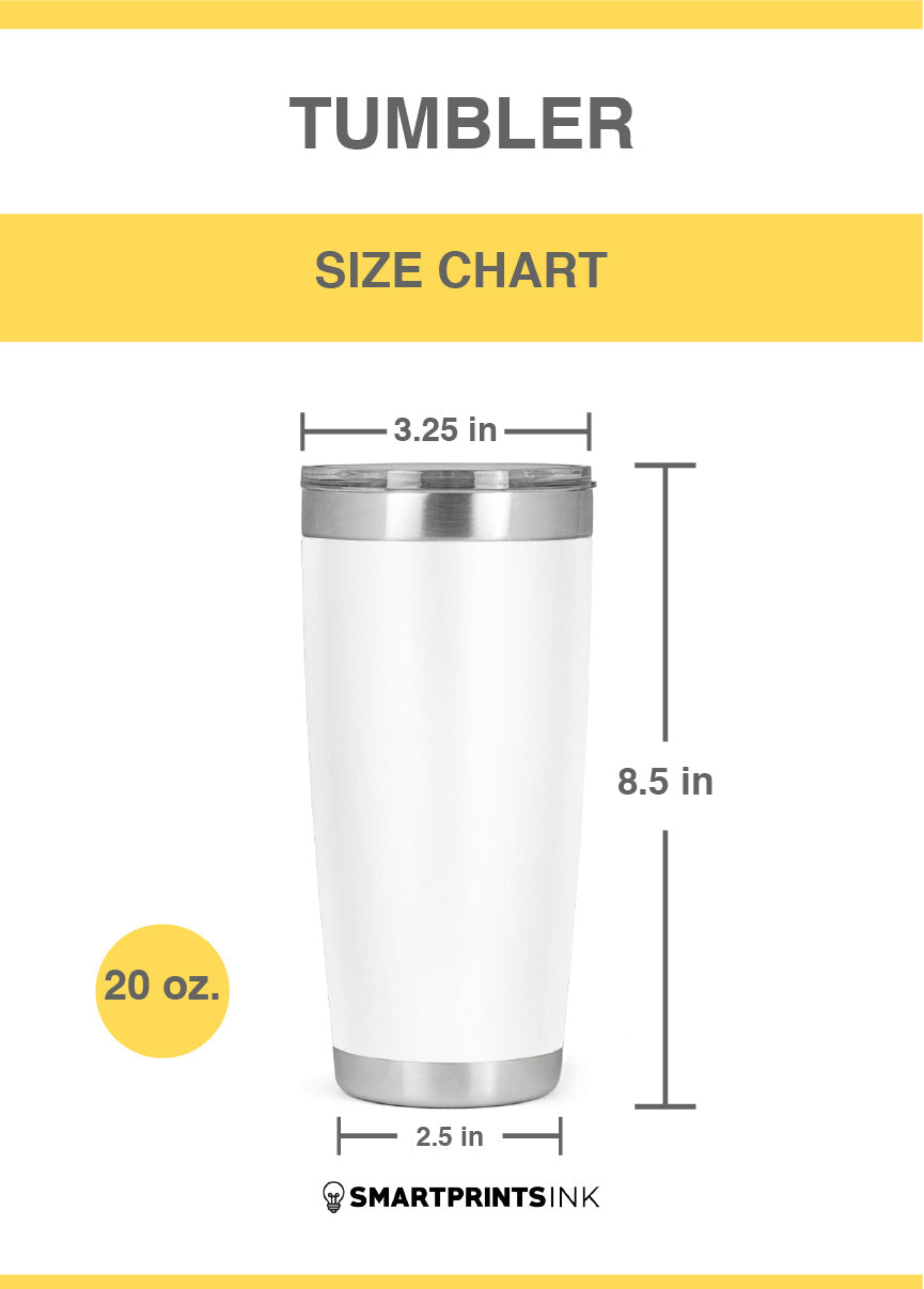 Delicate White China Pattern Tumbler -SmartPrintsInk Designs