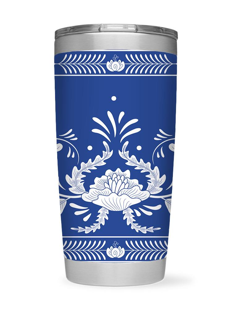 Delicate Blue China Pattern Tumbler -SmartPrintsInk Designs