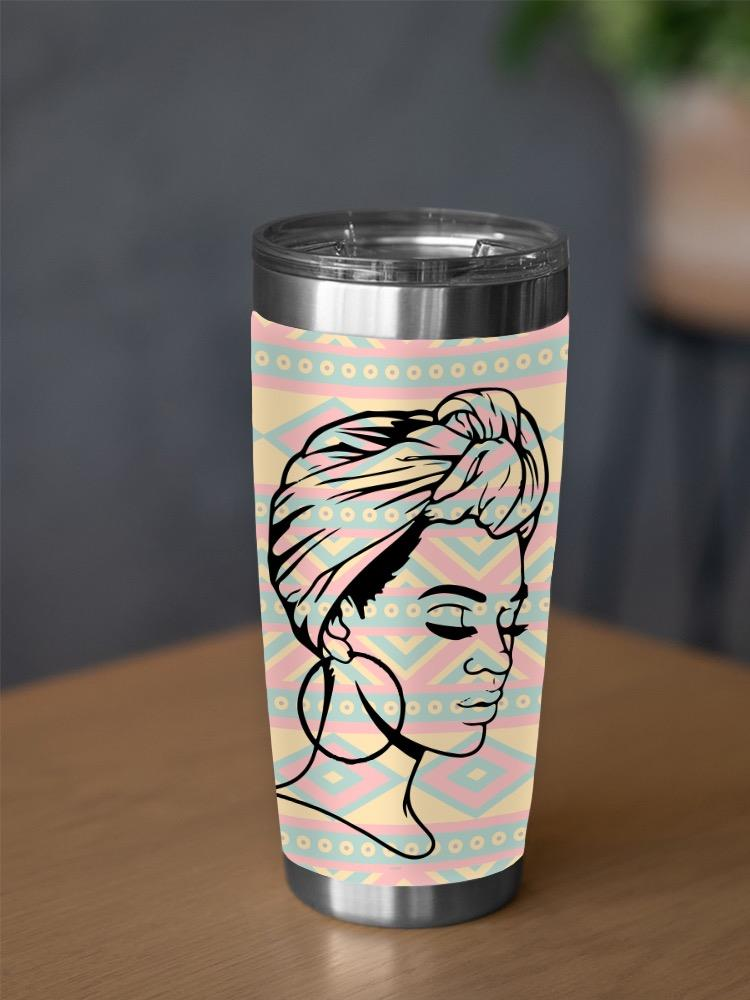 A Beautiful Woman Portrait Tumbler -SPIdeals Designs