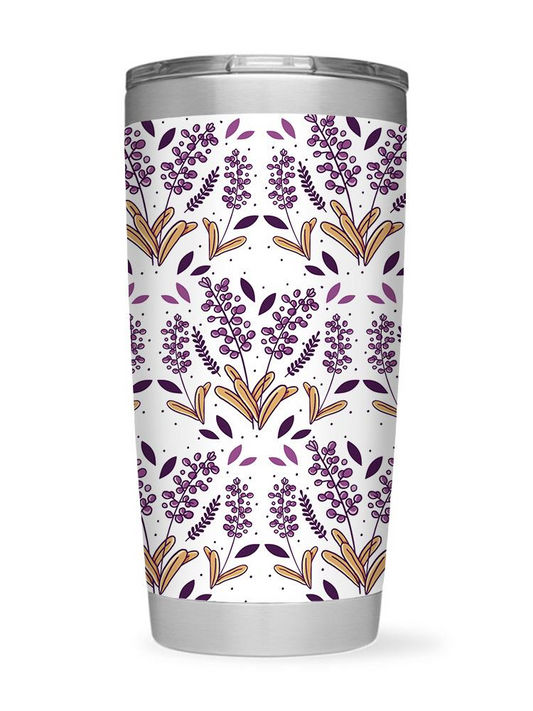 Plant Pattern Tumbler -SmartPrintsInk Designs