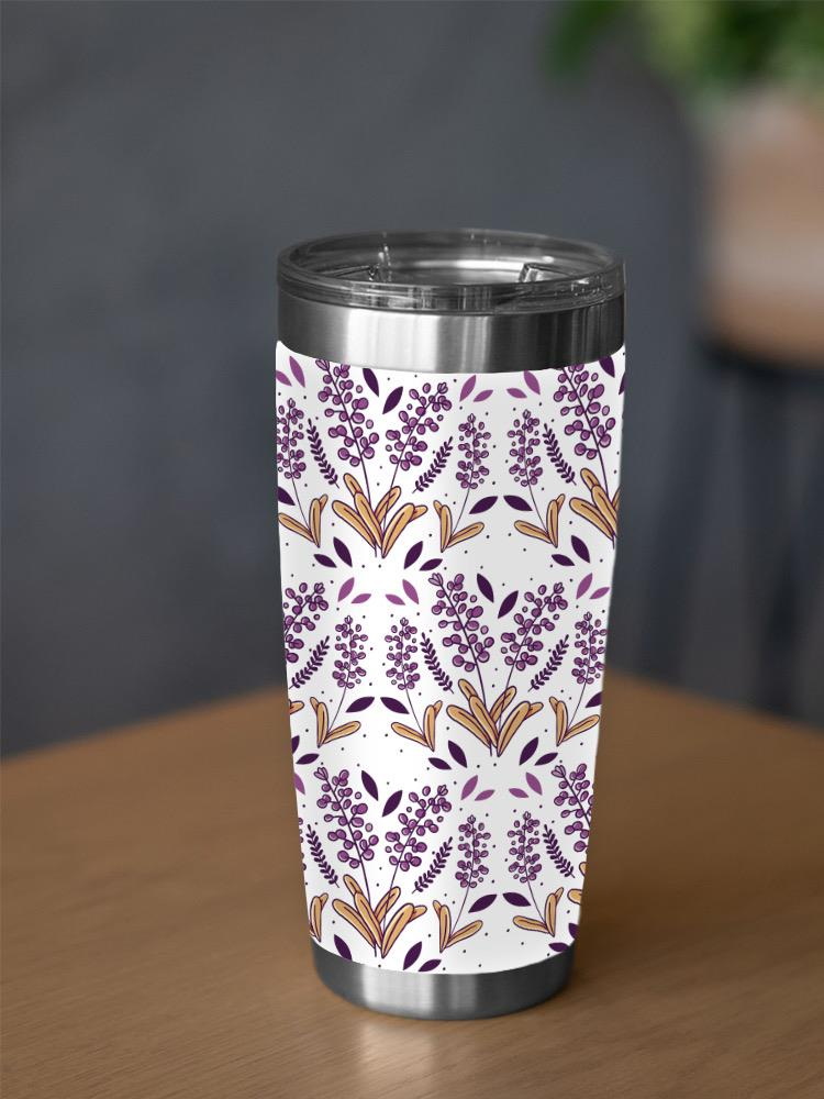 Plant Pattern Tumbler -SmartPrintsInk Designs