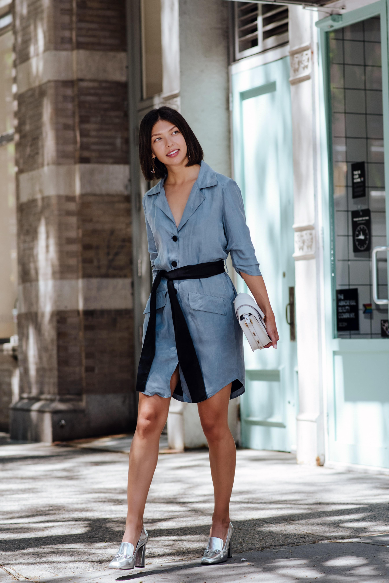 Cielo Blue Blazer Dress