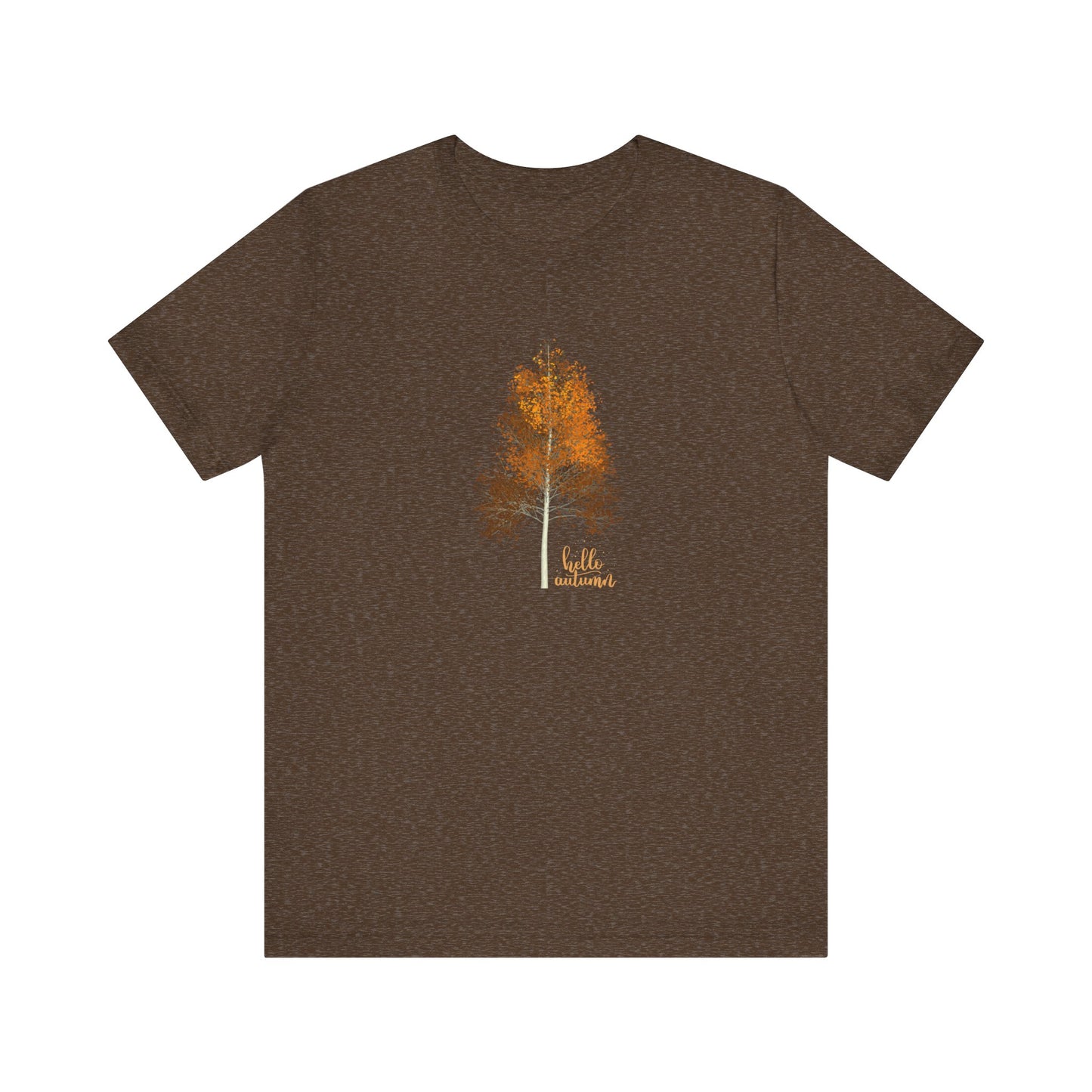 Hello Autumn, Tree Unisex Jersey Short Sleeve Tee