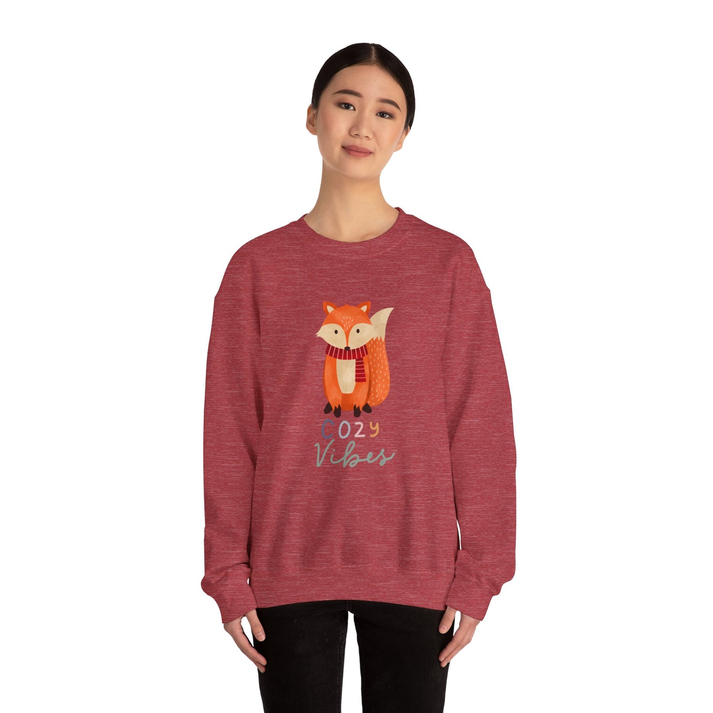 Fox cozy vibes Unisex Heavy Blend™ Crewneck Sweatshirt