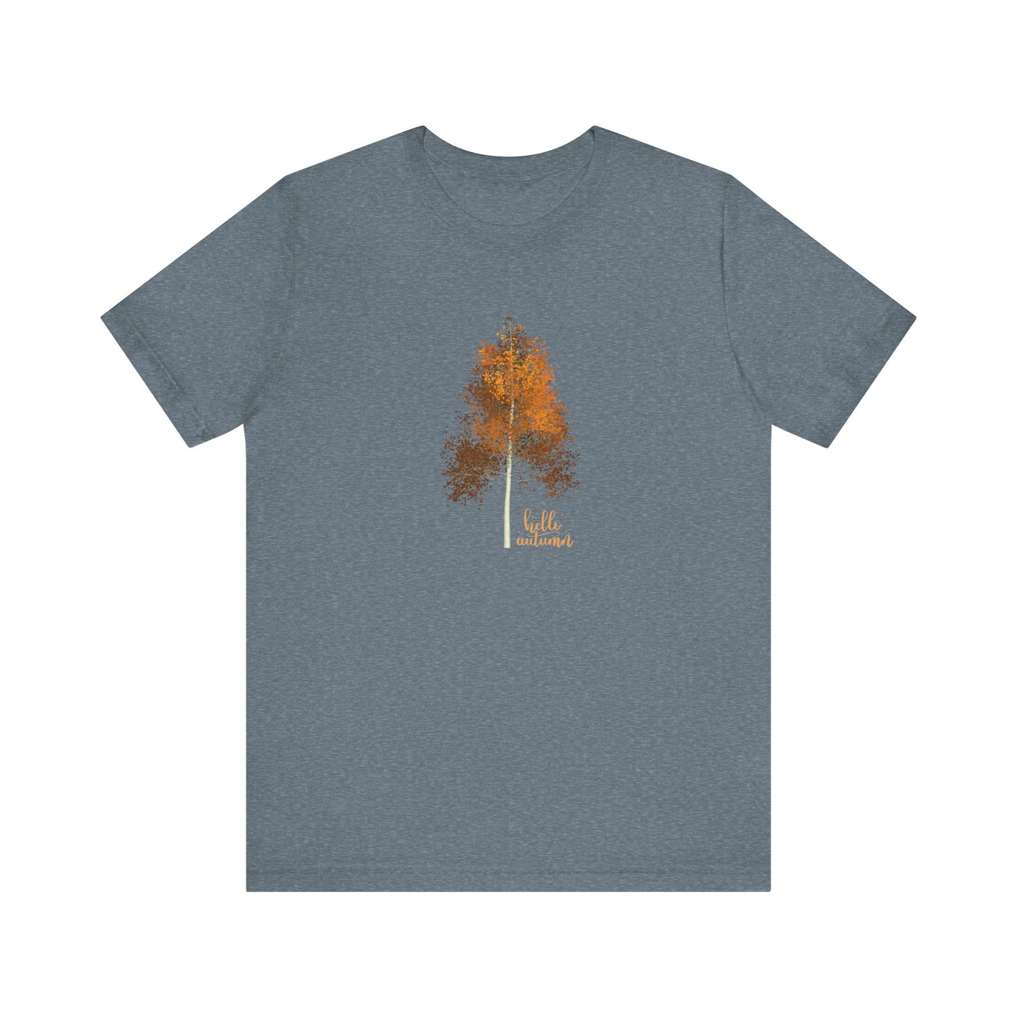 Hello Autumn, Tree Unisex Jersey Short Sleeve Tee