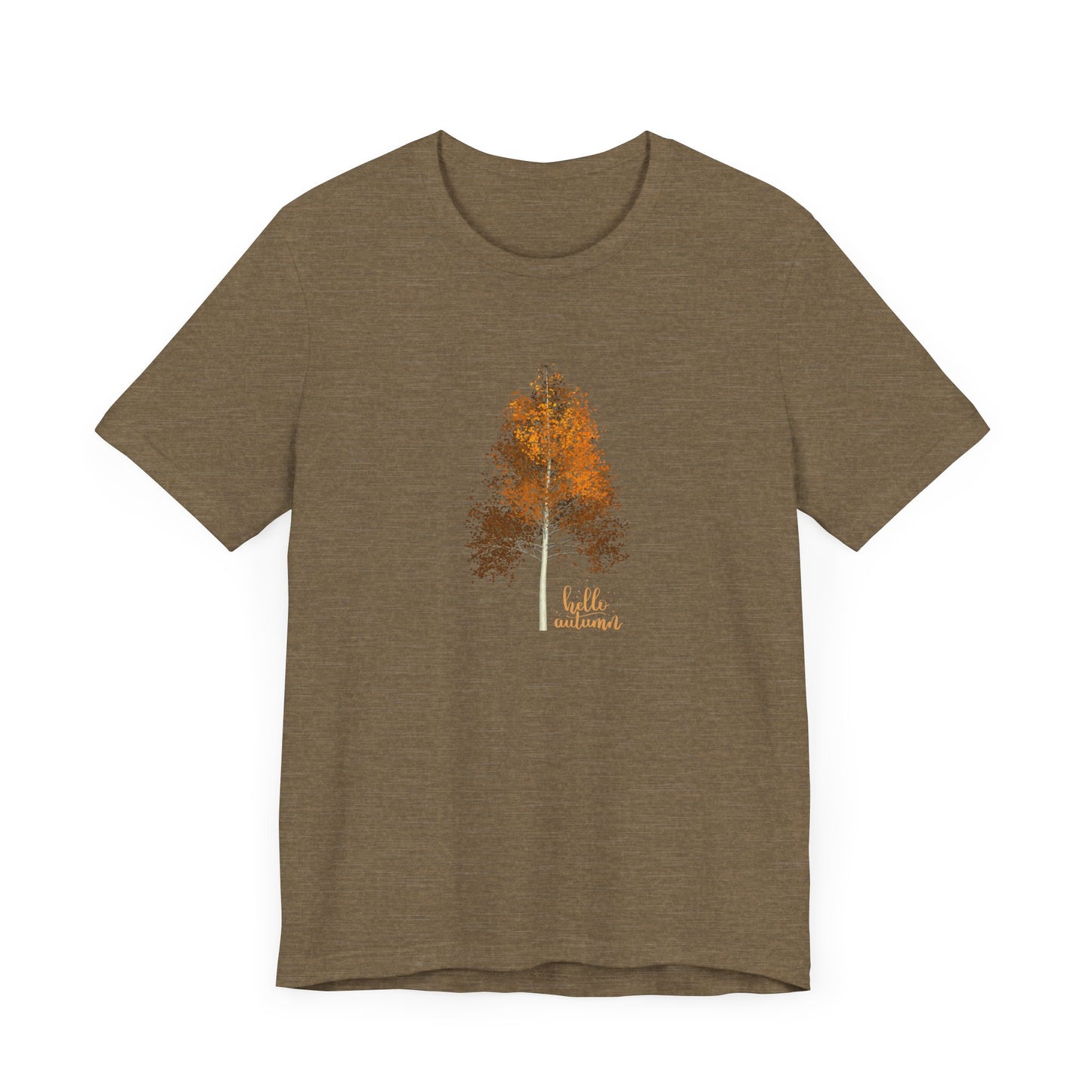 Hello Autumn, Tree Unisex Jersey Short Sleeve Tee