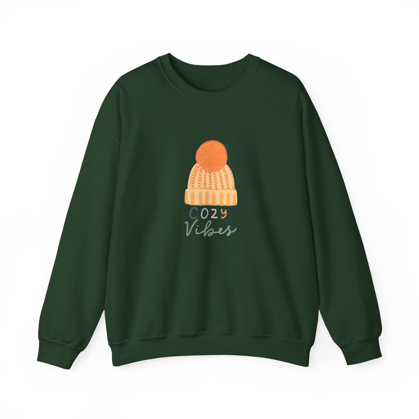 Autumn Beanie Cozy Vibes Unisex Heavy Blend™ Crewneck Sweatshirt