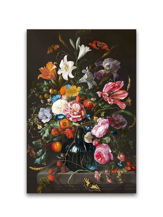 Colorful Flowers Oil Painting Poster -Image by Shutterstock