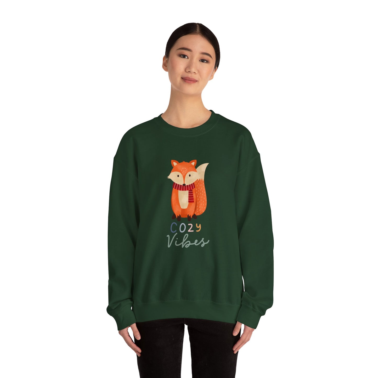 Fox cozy vibes Unisex Heavy Blend™ Crewneck Sweatshirt