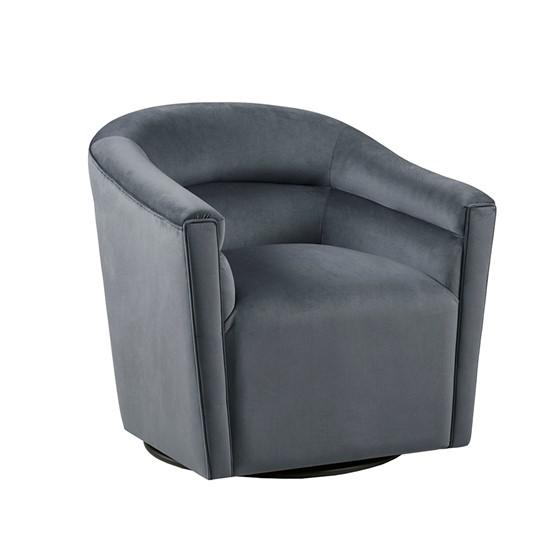 Upholstered Barrel 360 Degree Swivel chair