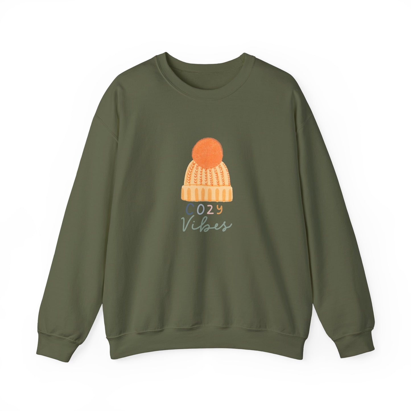 Autumn Beanie Cozy Vibes Unisex Heavy Blend™ Crewneck Sweatshirt