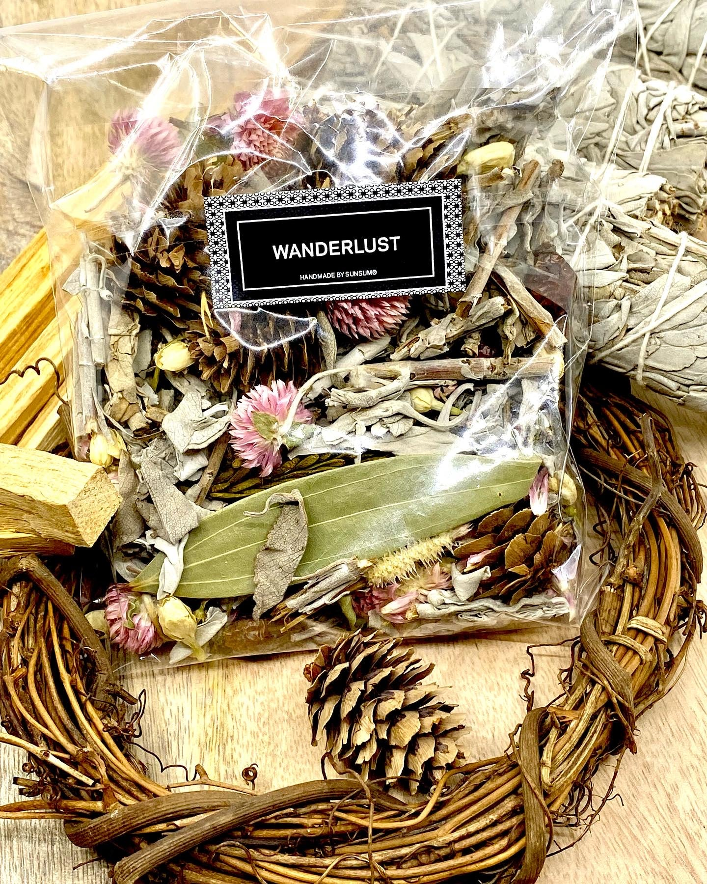 Wanderlust, Wildflower & Sage, Naturally Scented, Loose Dried Flowers, Flower Confetti, Potpourri, 2 oz