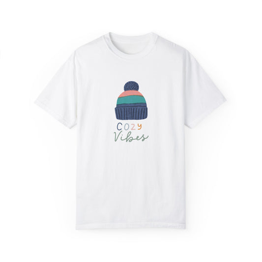 Beanie, Cozy Vibes Unisex Garment-Dyed T-shirt