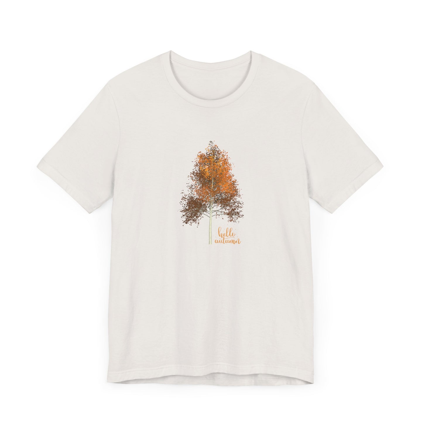 Hello Autumn, Tree Unisex Jersey Short Sleeve Tee