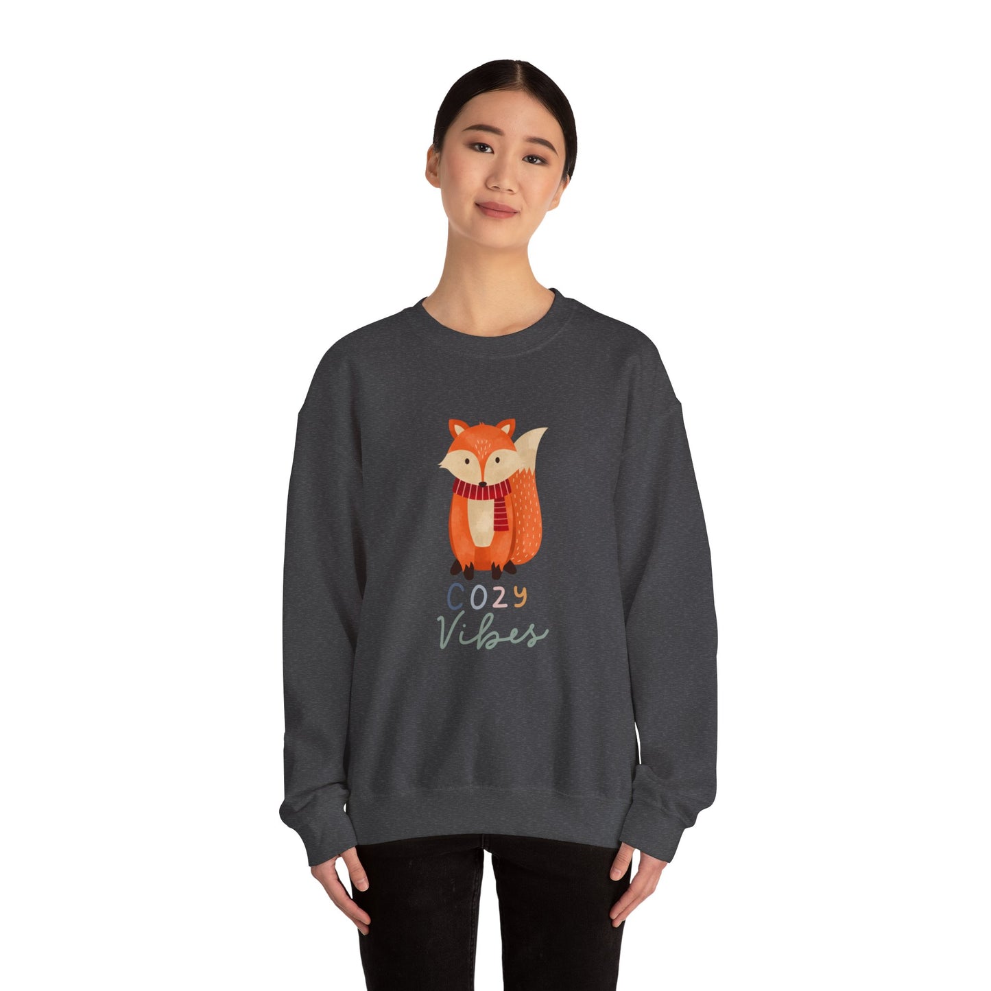 Fox cozy vibes Unisex Heavy Blend™ Crewneck Sweatshirt