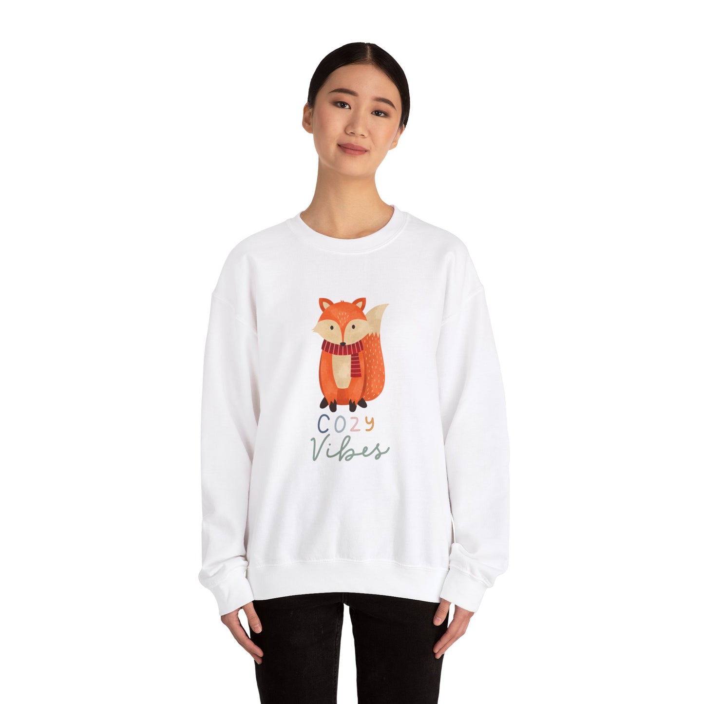 Fox cozy vibes Unisex Heavy Blend™ Crewneck Sweatshirt