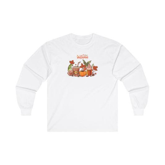 Autumn Gnome Latte Unisex Ultra Cotton Long Sleeve Tee