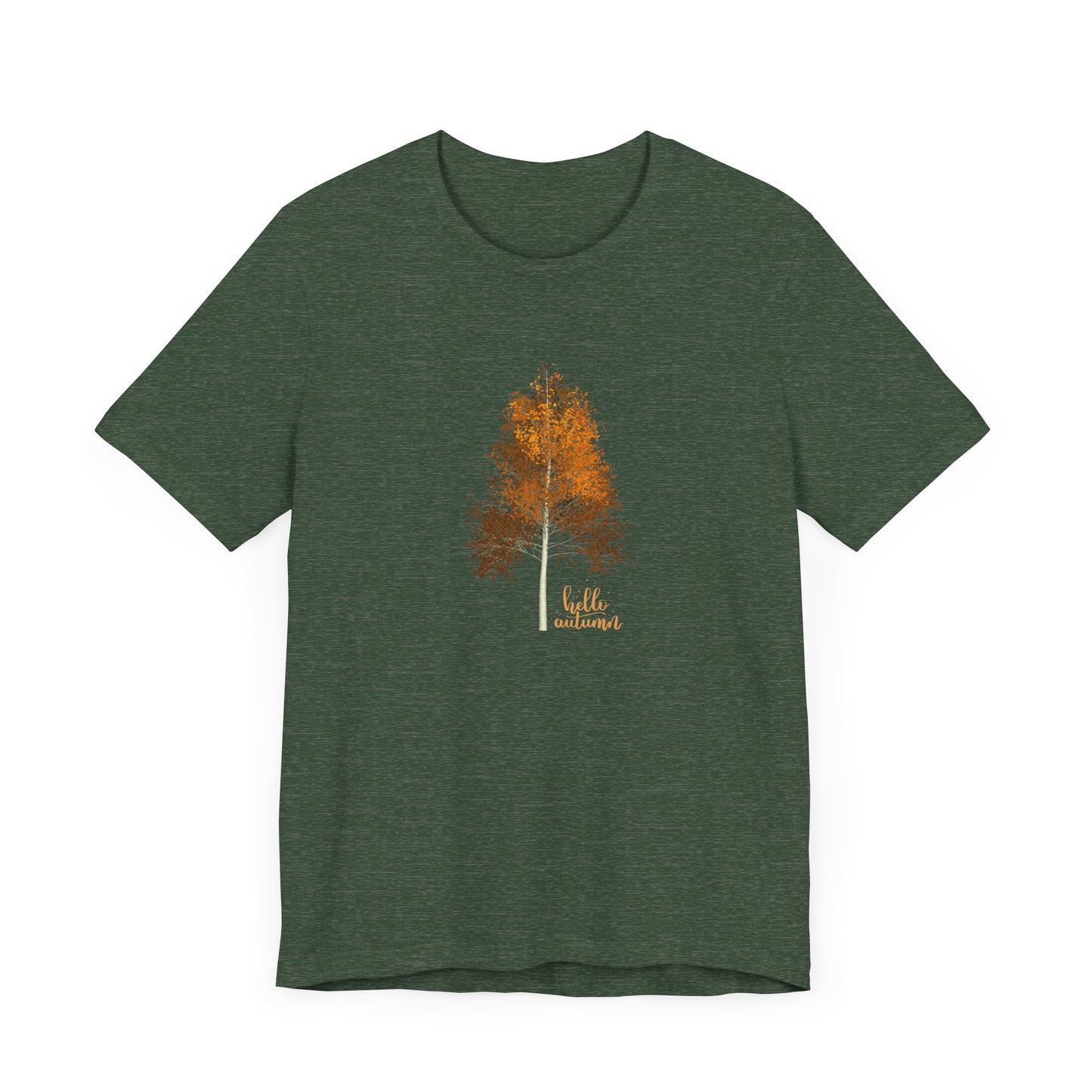 Hello Autumn, Tree Unisex Jersey Short Sleeve Tee