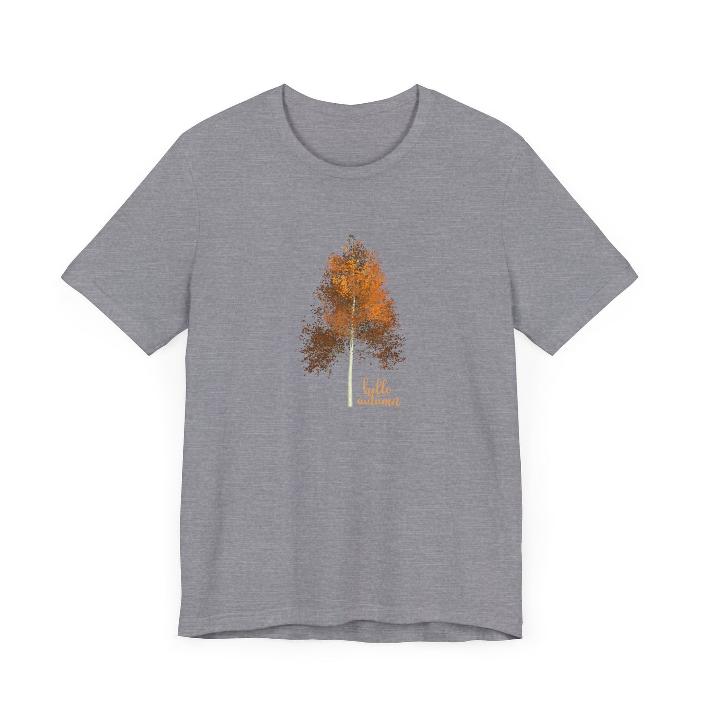 Hello Autumn, Tree Unisex Jersey Short Sleeve Tee