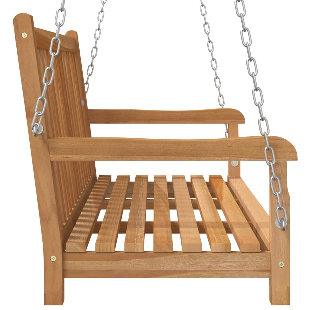 vidaXL Swing Bench Solid Teak Wood 44.9"x23.6"x25.2"