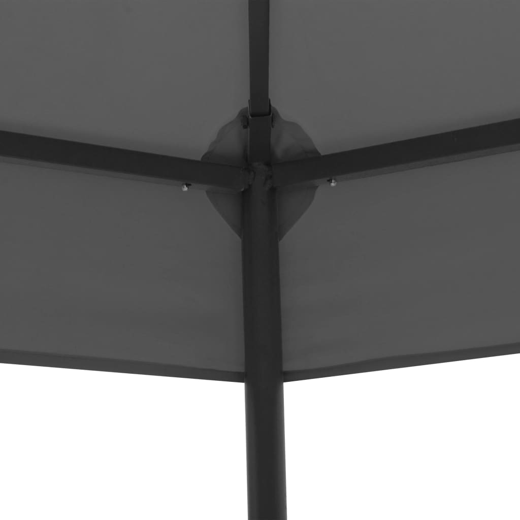 vidaXL Garden Gazebo 127.2"x108.3"x104.3" Anthracite