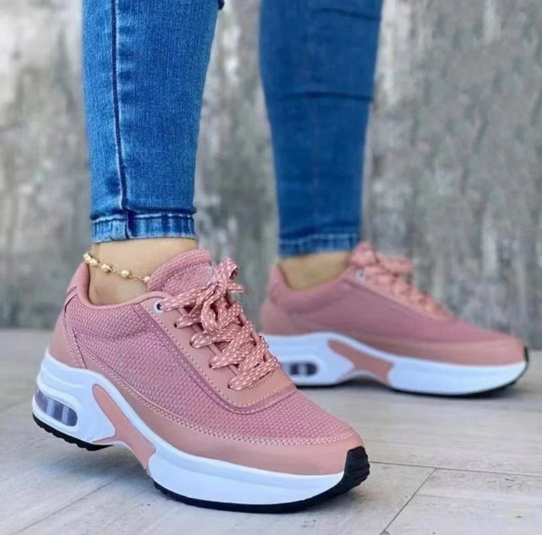 Women's Mesh Breathable Casual Lace-Up Shoes