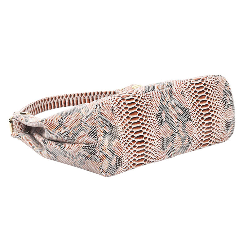 Resort Snake Skin Print Handbag