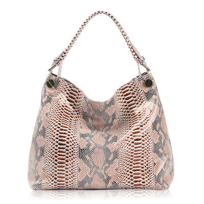 Resort Snake Skin Print Handbag