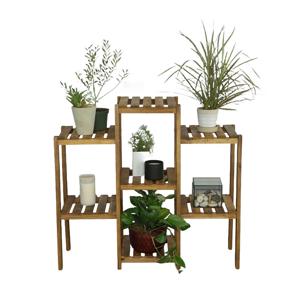 Multi-Tiered Planter , Natural