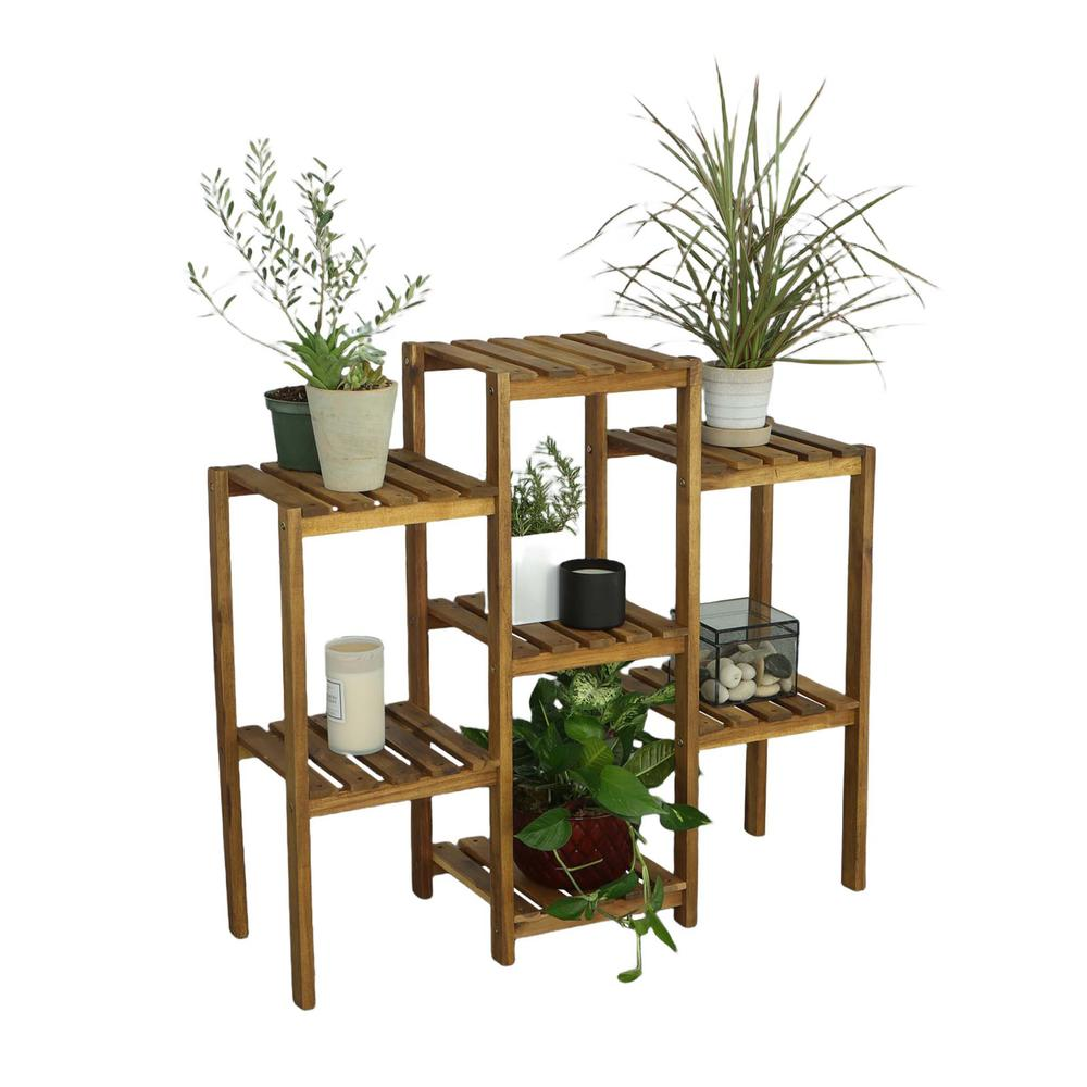 Multi-Tiered Planter , Natural