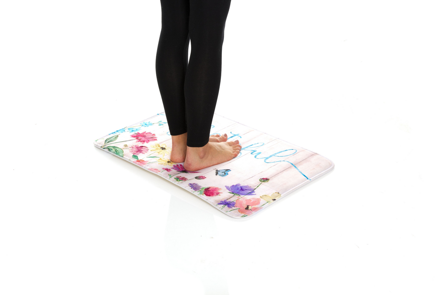 J&V TEXTILES Relax Series Series 20"x30" Antifatigue Kitchen Mats (Grateful Floral Wood)