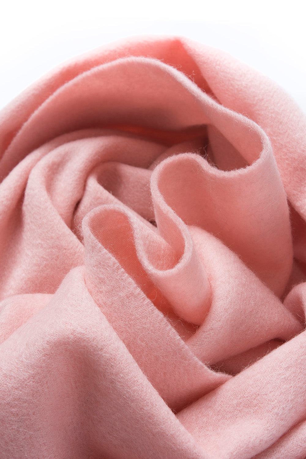 Lambswool Scarf Woven Plain Pink