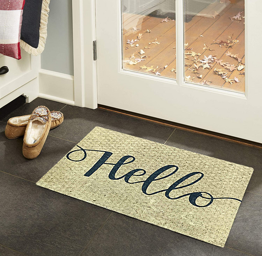 ''Hello'' Outdoor Doormat 18" x 30"