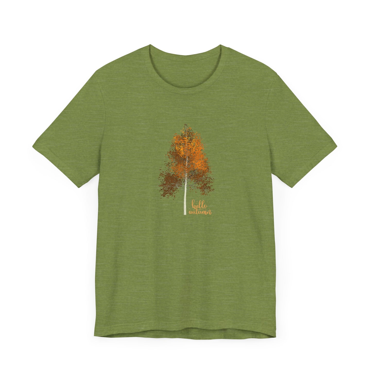 Hello Autumn, Tree Unisex Jersey Short Sleeve Tee