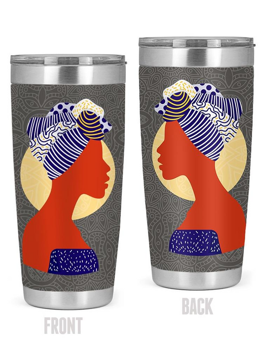 African Woman Fashion Tumbler -SPIdeals Designs