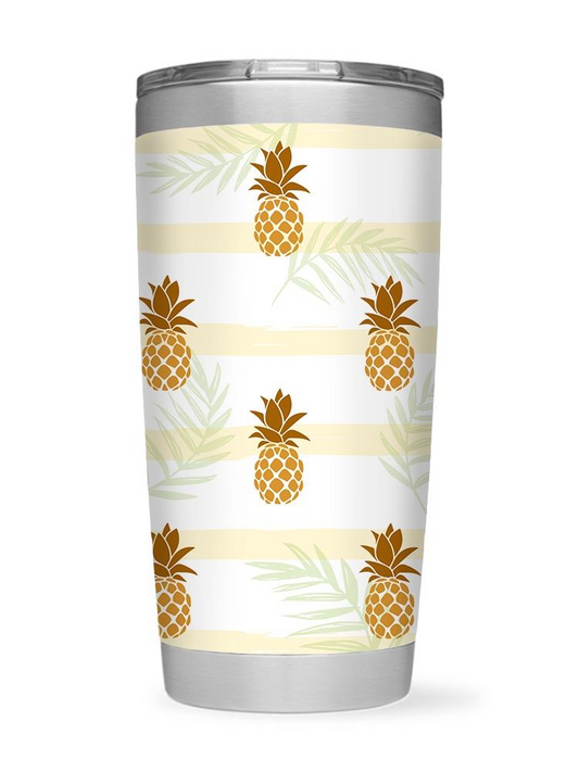 Golden Pineapples Tumbler -SPIdeals Designs