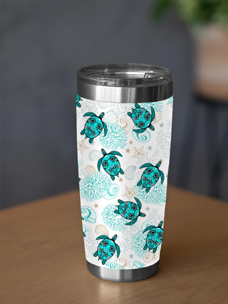 Turtle With A Pattern Tumbler -SPIdeals Designs