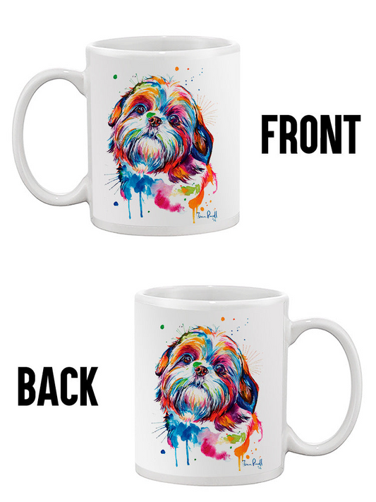 Colorful Shih Tzu Dog Mug -Weekday Best Designs