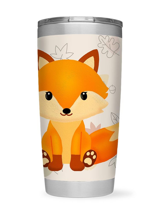 Cute Sitting Fox Tumbler -SPIdeals Designs