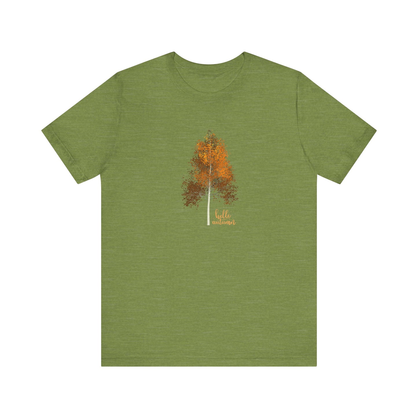 Hello Autumn, Tree Unisex Jersey Short Sleeve Tee