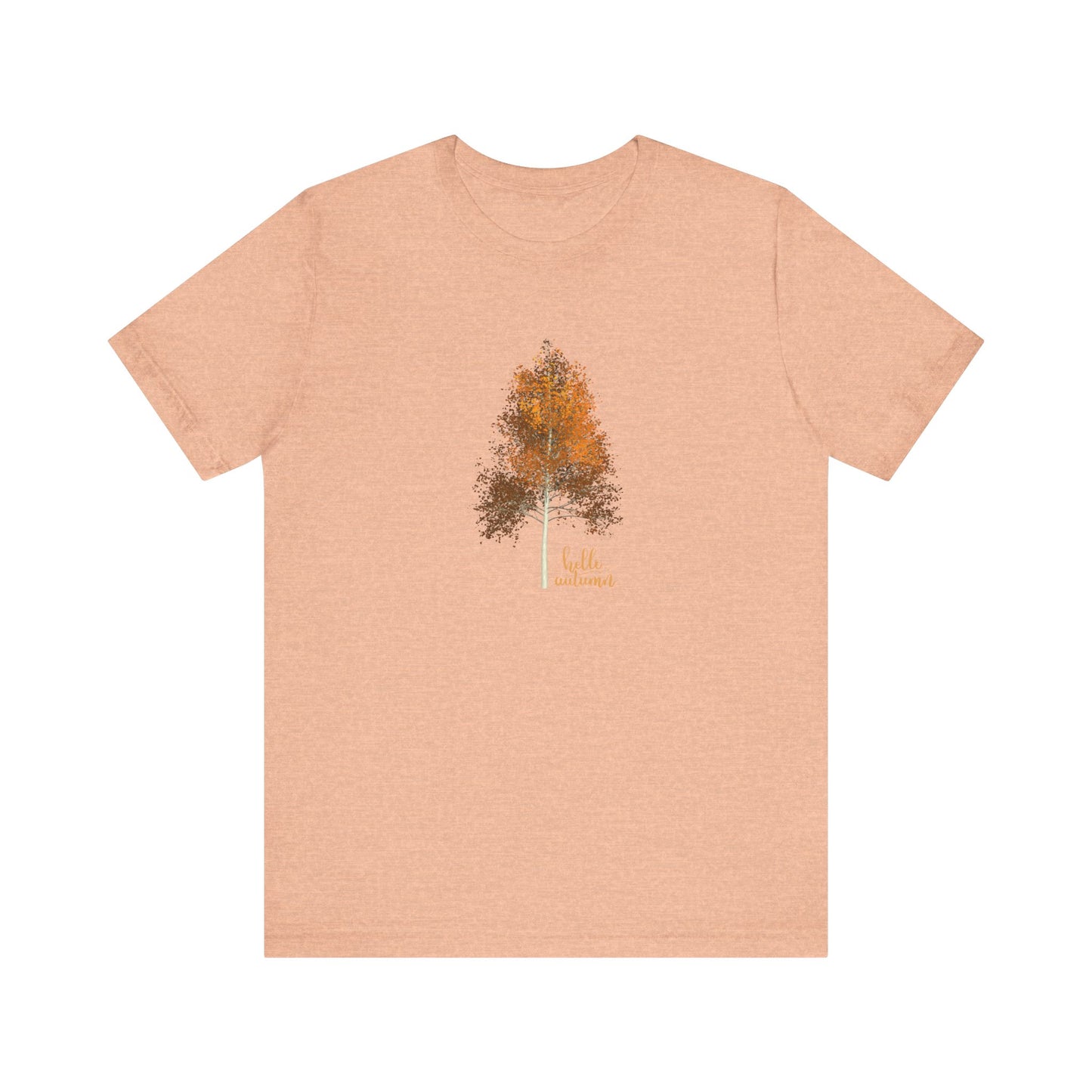 Hello Autumn, Tree Unisex Jersey Short Sleeve Tee