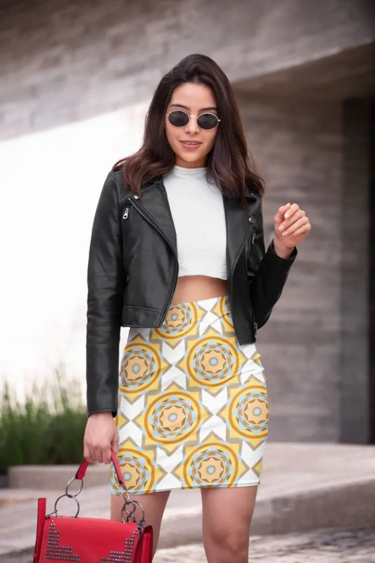 Graphic Pattern (5) Pencil Skirt