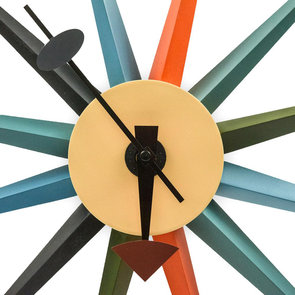 Maxi Modern Design Colorful Star Silent Non-Ticking Wall Clock