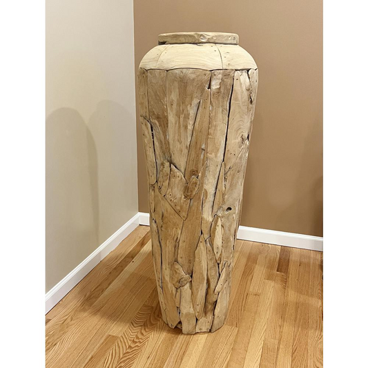 Farmhouse Teak Vase 48 inch