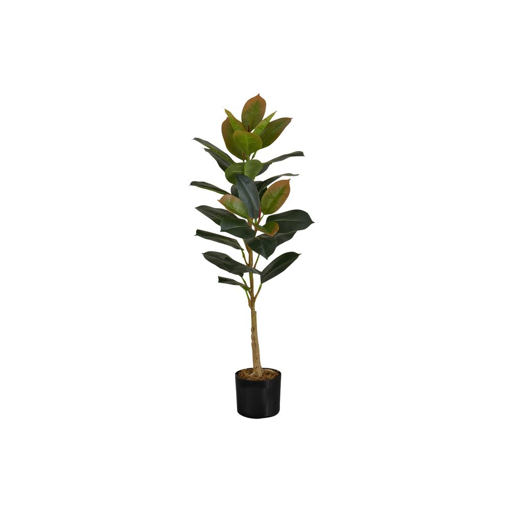 Artificial Plant, 40 Tall, Rubber Tree, Indoor, Faux, Fake, Floor, Greenery