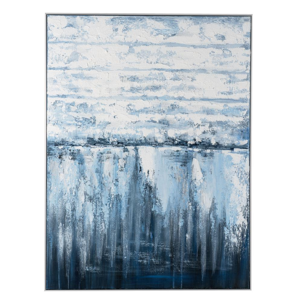 Pensive Sea, Hand Painted Canvas